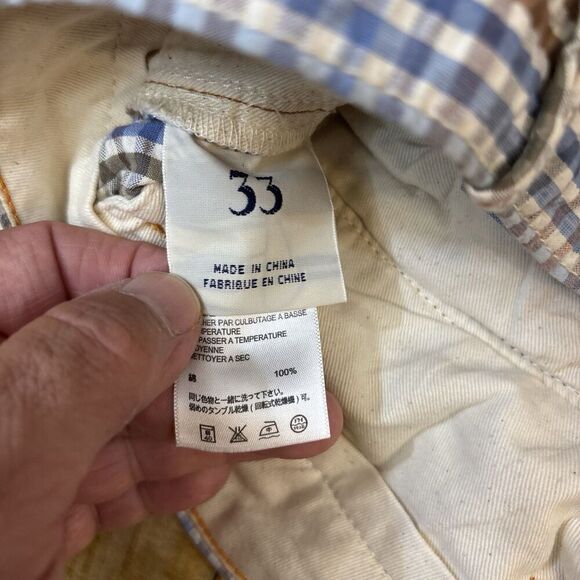 Tommy Bahama Bermuda Shorts Gingham Check Size 33 - Picture 6 of 7